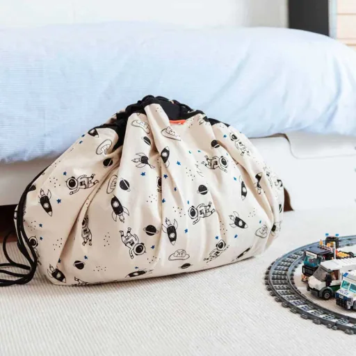 play & go sac de jeu imprimé espace