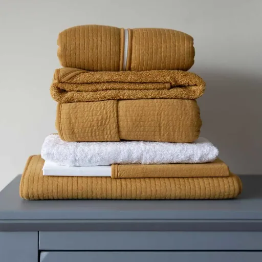 Little Dutch Sac de couchage hiver ocre uni "Pure Ochre, Taille: 90 cm