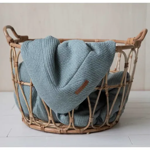 Little Dutch Sac de couchage été uni menthe "Pure Mint, Taille: 90 cm