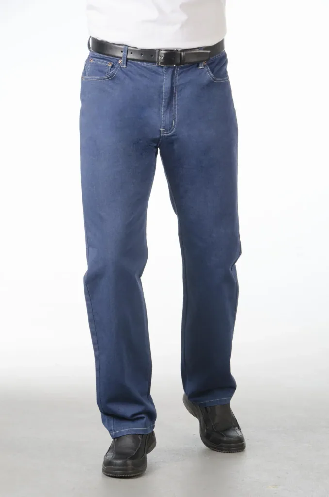 Premium jeans, crease-free, extra soft, color blue size 28