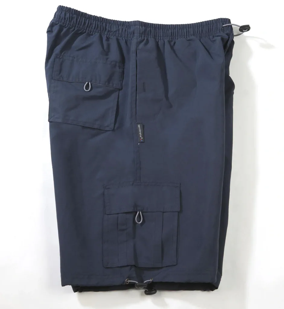Men's elasticated shorts, navy, size XL