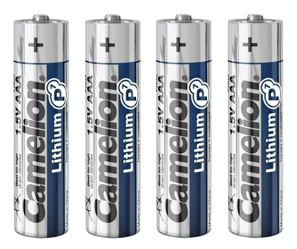 Lithium Micro (AAA) batteries, 4 pieces