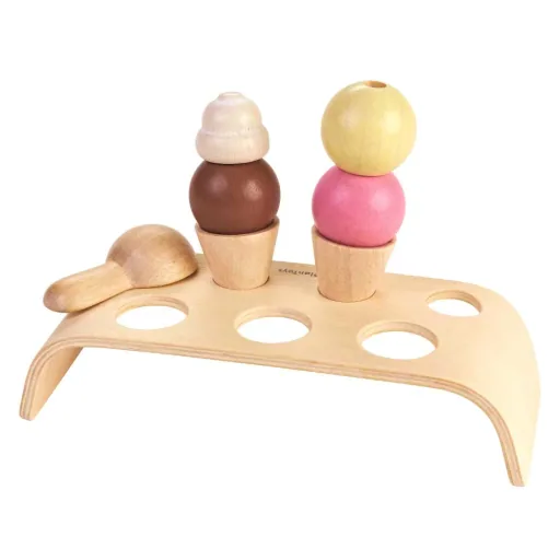 Plan Toys Jouet Set de crème glacée en bois