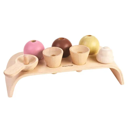 Plan Toys Jouet Set de crème glacée en bois