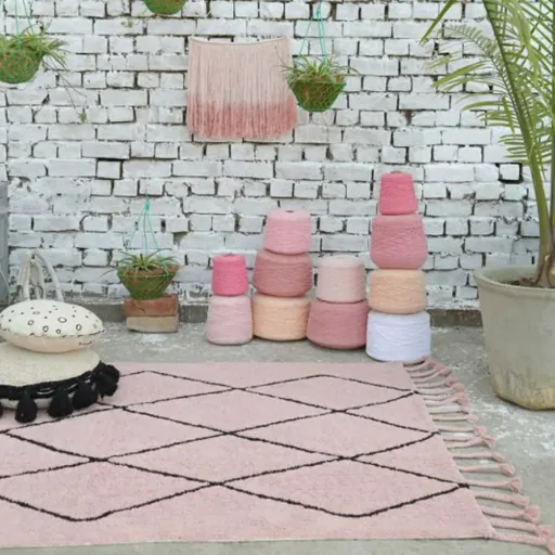 Lorena Canals Tapis Bereber Classique vieux rose