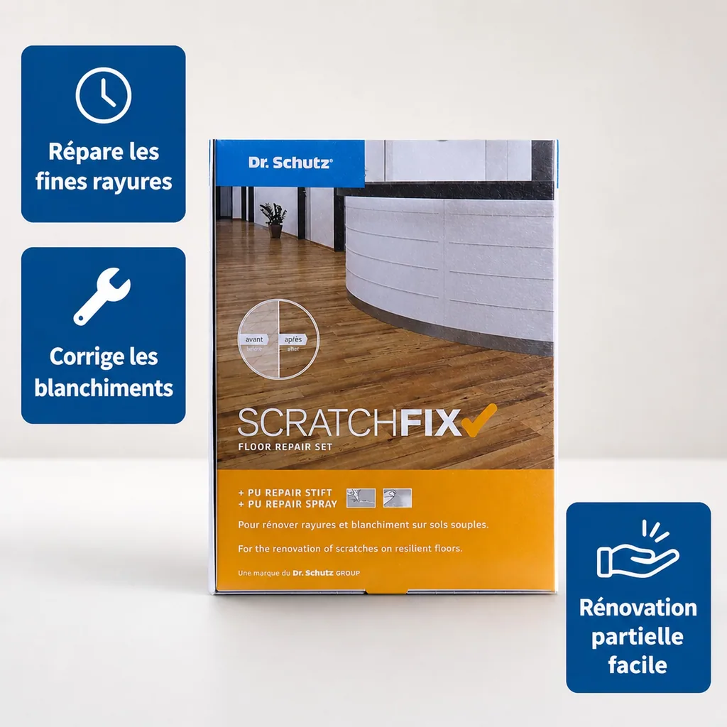 Kit réparation sol, Réparation rayures sol, Réparation parquet