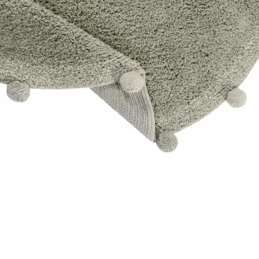 Lorena Canals tapis lavable "Bubbly Natural" olive rond