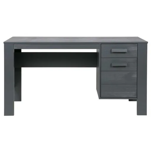 WOOOD bureau enfant Dennis gris acier