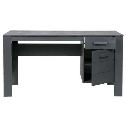 WOOOD bureau enfant Dennis gris acier
