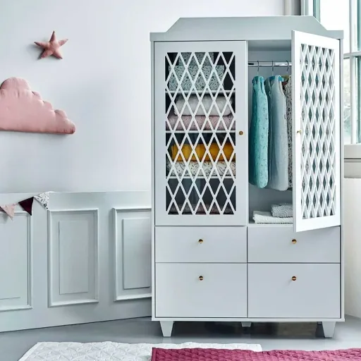 Cam Cam Arlequin Armoire 2 portes blanc