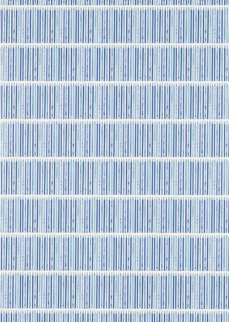 Little Sanderson Abracazoo papier peint crayons bleu