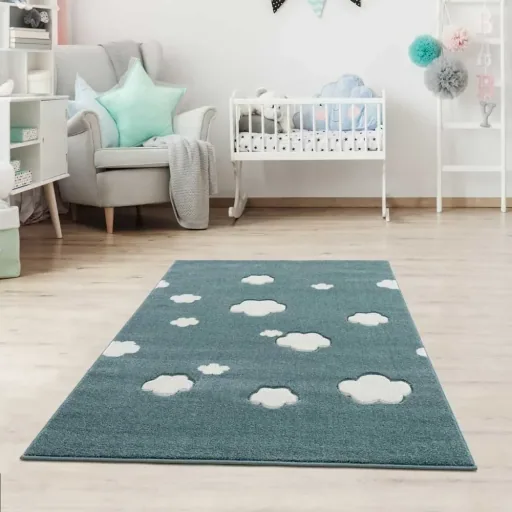 Livone Tapis Nuages menthe, Taille de tapis: 160 x 230 cm