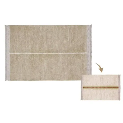 Lorena Canals tapis réversible lavable "Reversible Duetto" beige, Taille: 140 x 200 cm