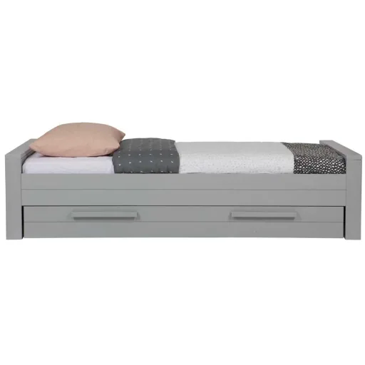 WOOOD Lit enfant Dennis gris béton 90 x 200 cm