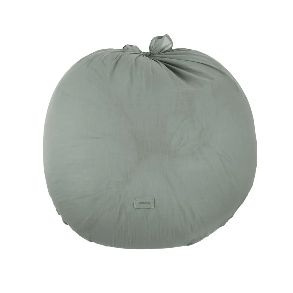 Nobodinoz WABI SABI Coussin d'allaitement et de grossesse, 225 x 35 cm, couleur: Bleu azur