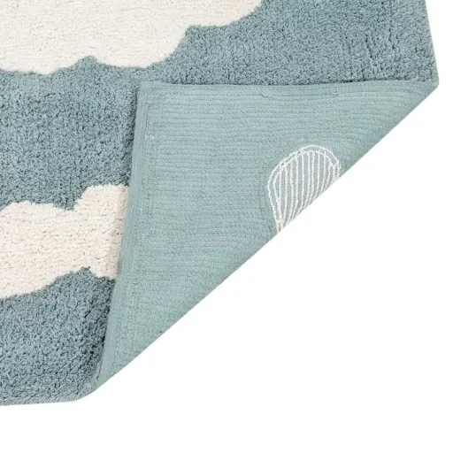 Lorena Canals Tapis Nuages bleu fumé