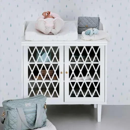 Cam Cam Commode à langer Harlequin blanc
