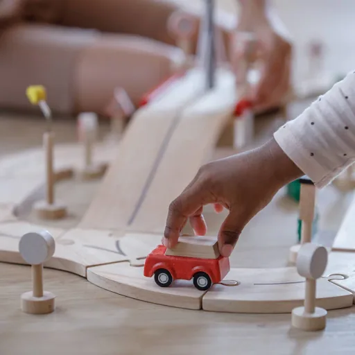 Plan Toys Système de route en bois
