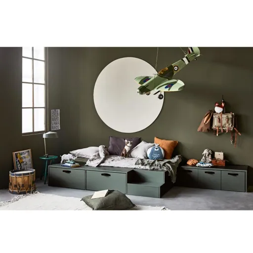 Vtwonen Lit tiroir gris vert