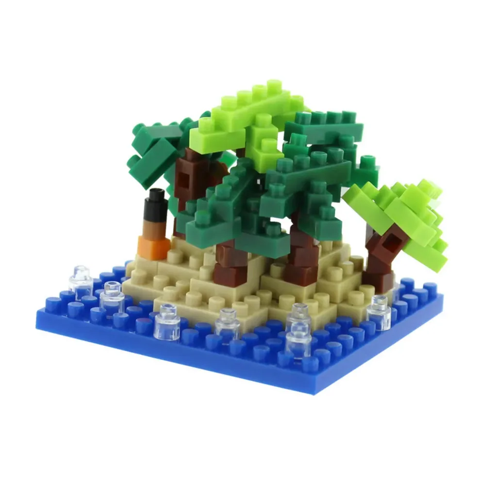 Idena, Mini briques - Carte postale, jeux pour enfants et projets créatifs, Happy Holiday