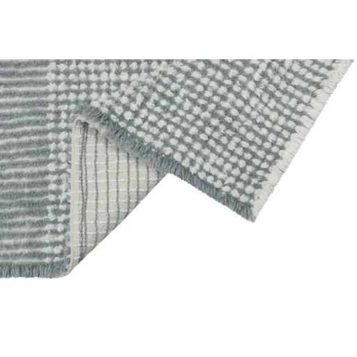 Lorena Canals tapis laine lavable "Kaia" bleu
