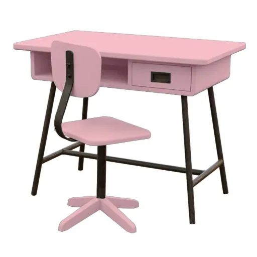 Laurette Bureau enfant La Classe avec chaise, Couleur: Gomme à bulles
