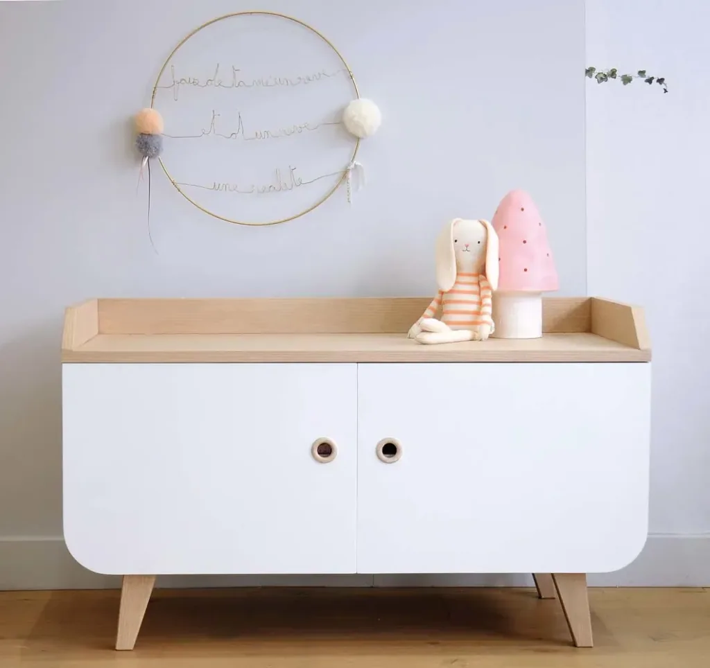 Laurette Buffet Zen, Couleur des surfaces: Blanc