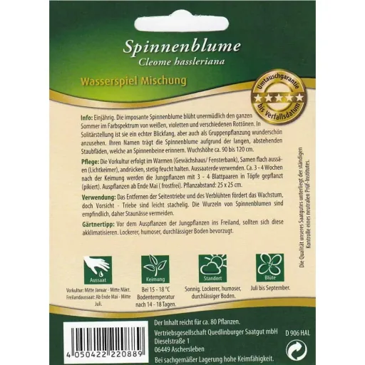 Cleome, mélange de fontaines aquatiques