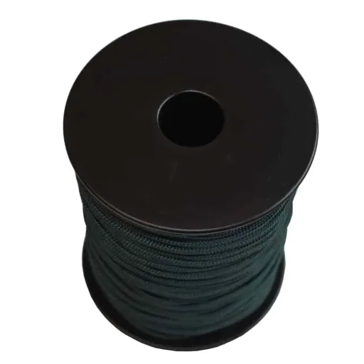 Corde Polypropylène Tressée 2,5mm 85m Noir/Vert