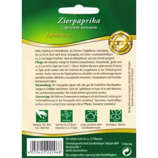 Piment d'Ornement 'Zipfelmütze'