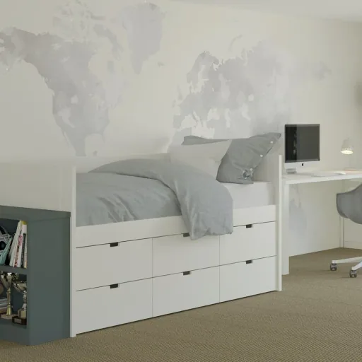 Muba Bespoke Lit en bloc couchette avec 6 tiroirs