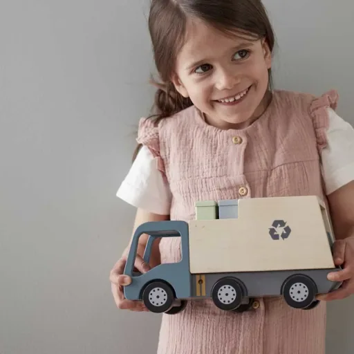 Kids Concept Jouet Benne à ordures en bois