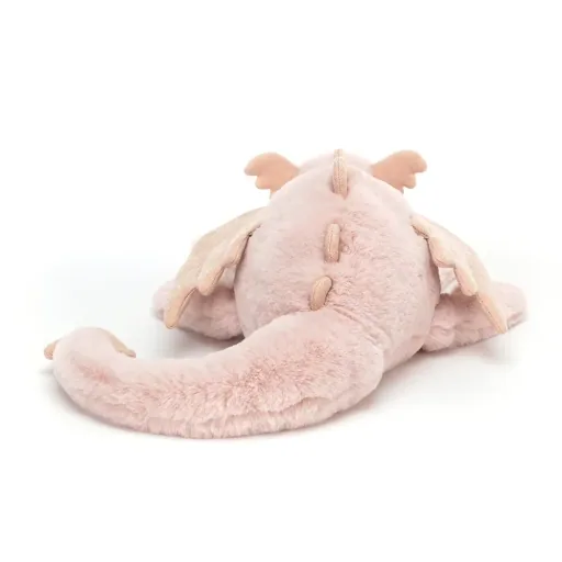 Jellycat Peluche - Rose Dragon, Taille: Moyen - H12 X L50 CM