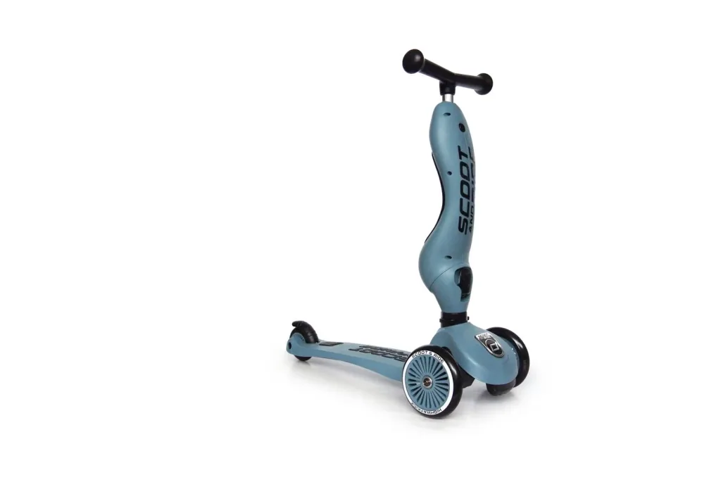Scoot & Ride Highwaykick 1, 2in1 Kickbike, Trottinette, Couleur: Acier