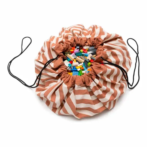 play & go Sac de jeu Print rayures marron
