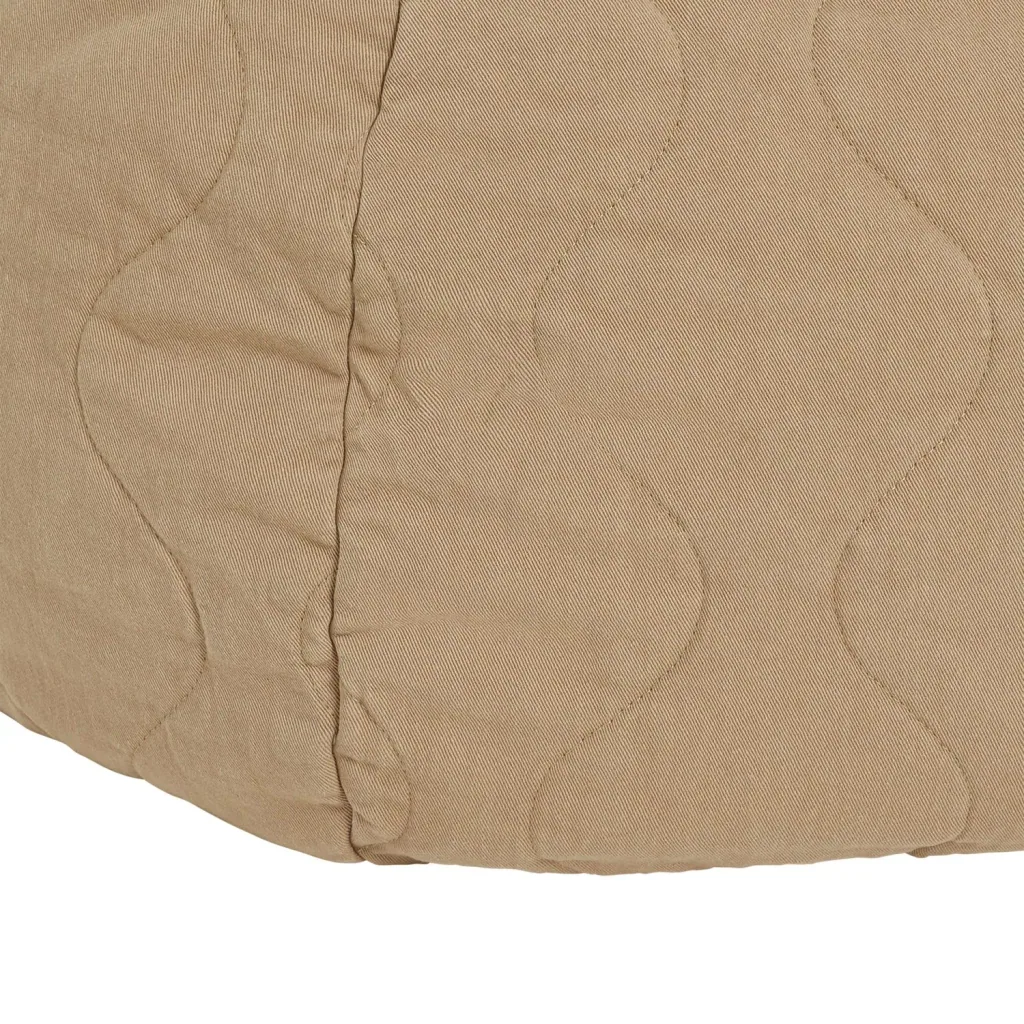 Nobodinoz LANDSCAPE Pouf rond, 65 x 40 cm, couleur : Sésame