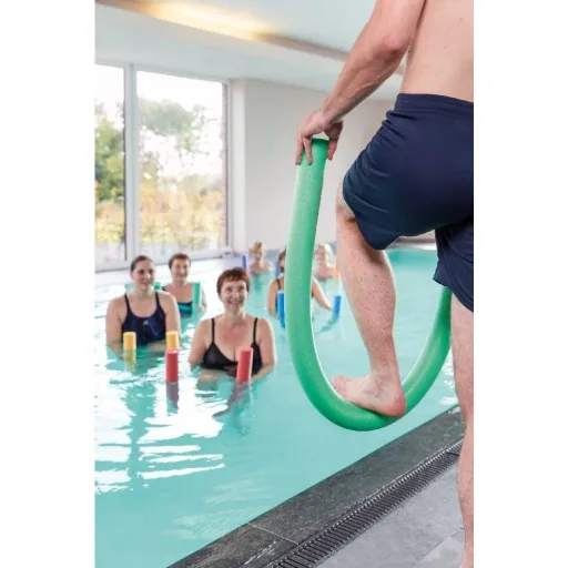 Frite de piscine verte 160cm - Noodle aquatique pour jeux et natation