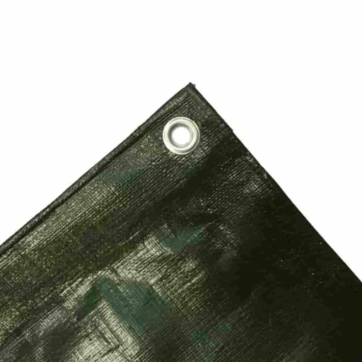 Bâche de protection 210g/m², 2,5 x 10m (25m²), bâche étanche, verte et résistante