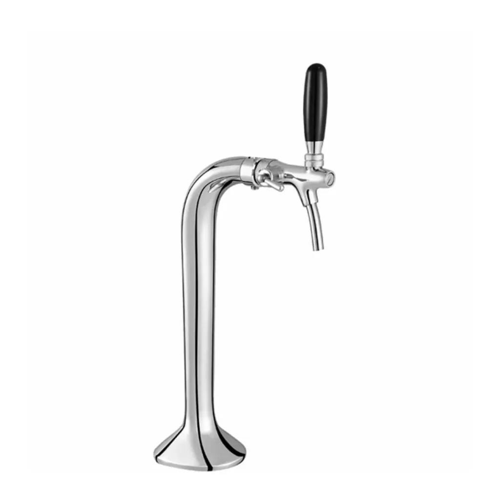 Colonne à bière, chromé, 1 ligne, élégante