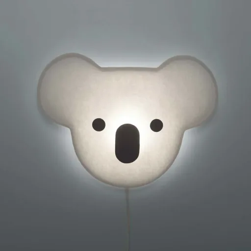Buokids Soft Applique Koala Ours noir