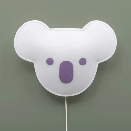 Buokids Soft Applique Koala Ours violet