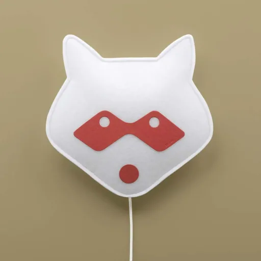 Buokids Soft lampe murale raton laveur rouge