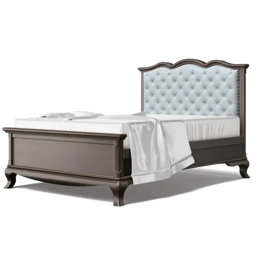 Romina Cleopatra Lit enfant tête de lit rembourrée 140 cm