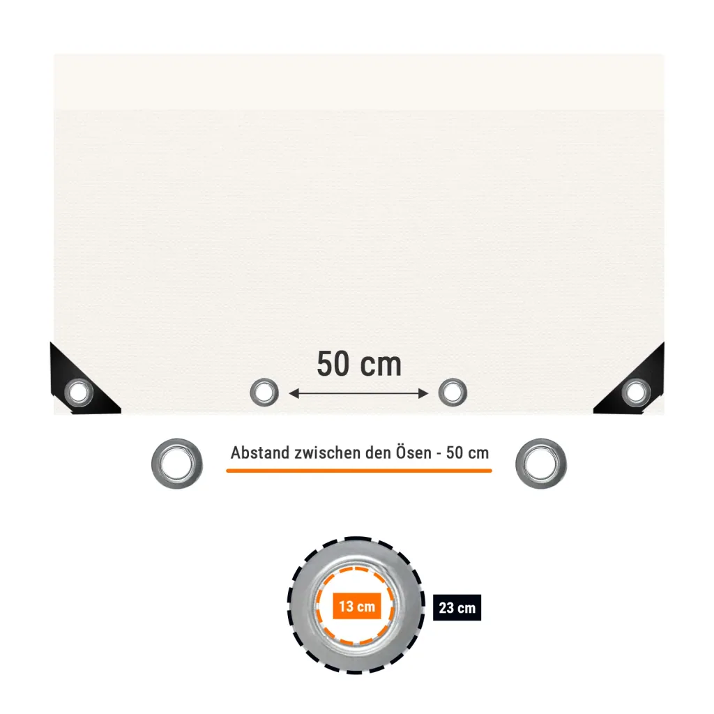 Bâche de Protection 3x5m, 650g/m² - Étanche et Résistante