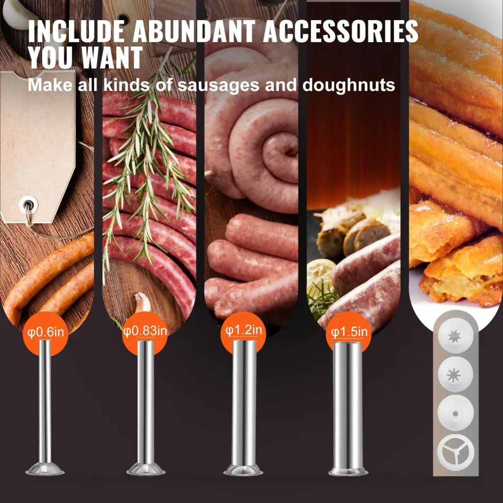 Machine à saucisses, Poussoir à saucisses manuel 3L, acier inoxydable