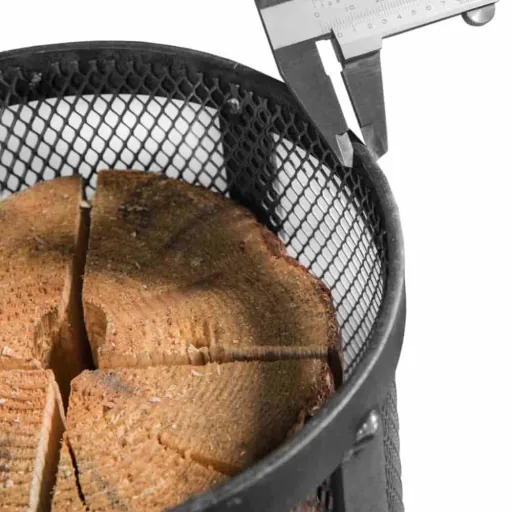 Brasero PEDRO en acier naturel pour feu suédois, 3 kg