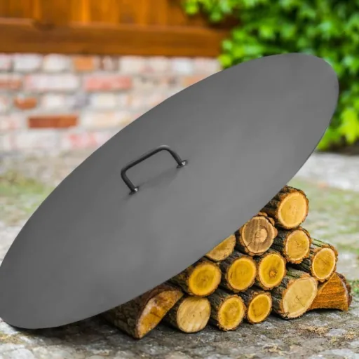 Couvercle pour Brasero 60cm en Acier - Sécurité et Protection