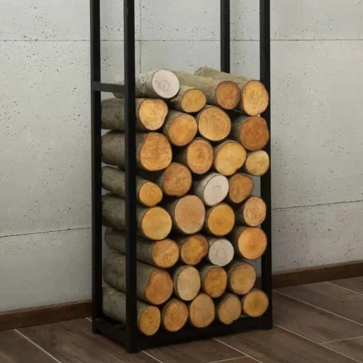 Range Bûches en Acier Cornel, 120x40x20cm