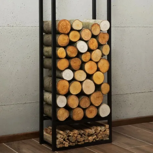 Range-bûches en acier 150x50x20cm