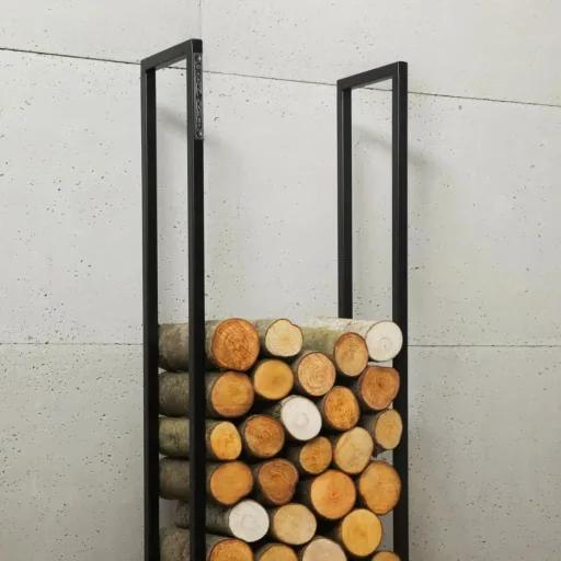 Range-bûches en acier 150x50x20cm